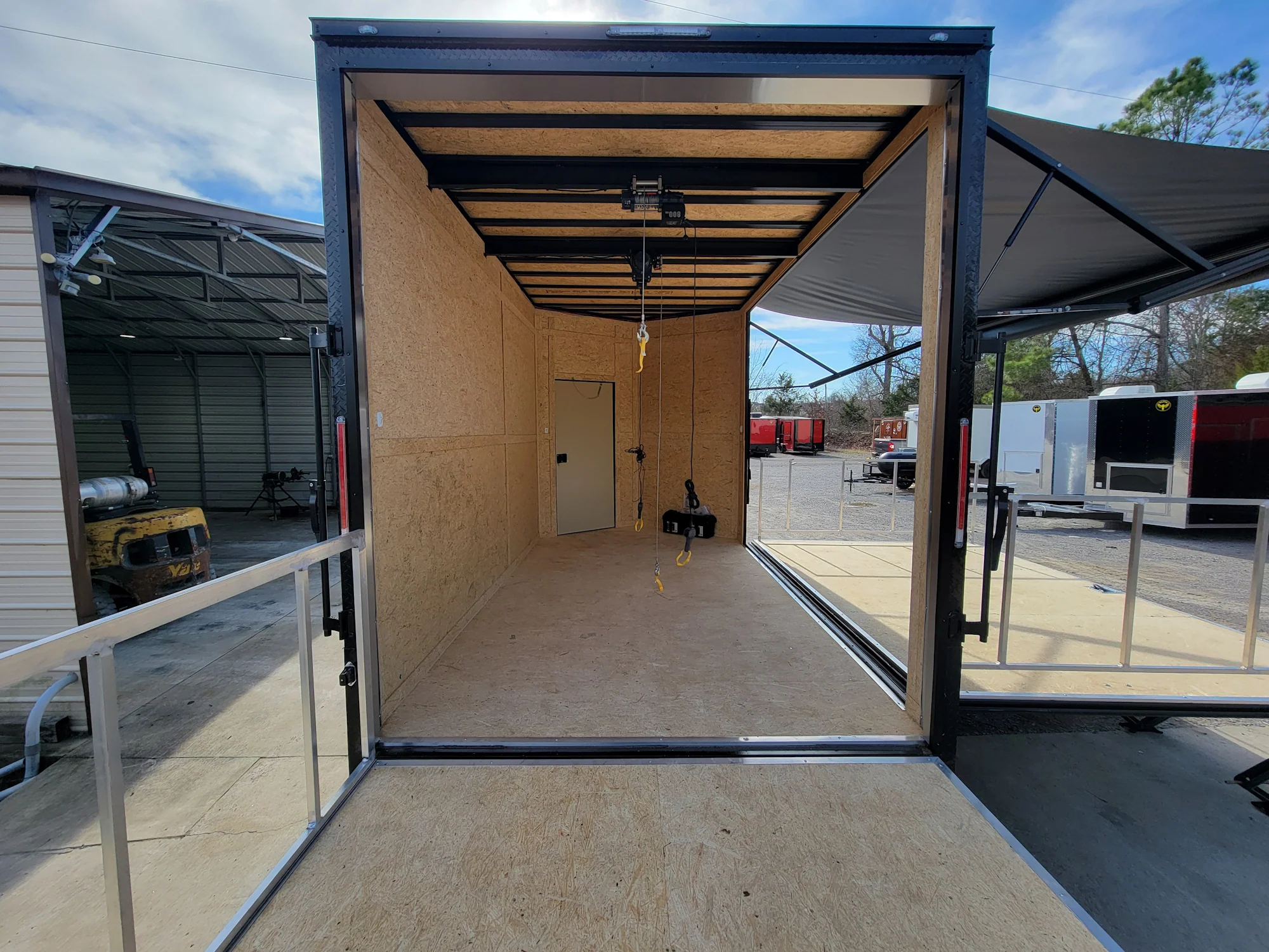 0-8.5-x-14-custom-stage-trailer-cobalt-blue-with-blackout-17.webp 8.5' x 14' Custom Stage Trailer Cobalt Blue With Blackout