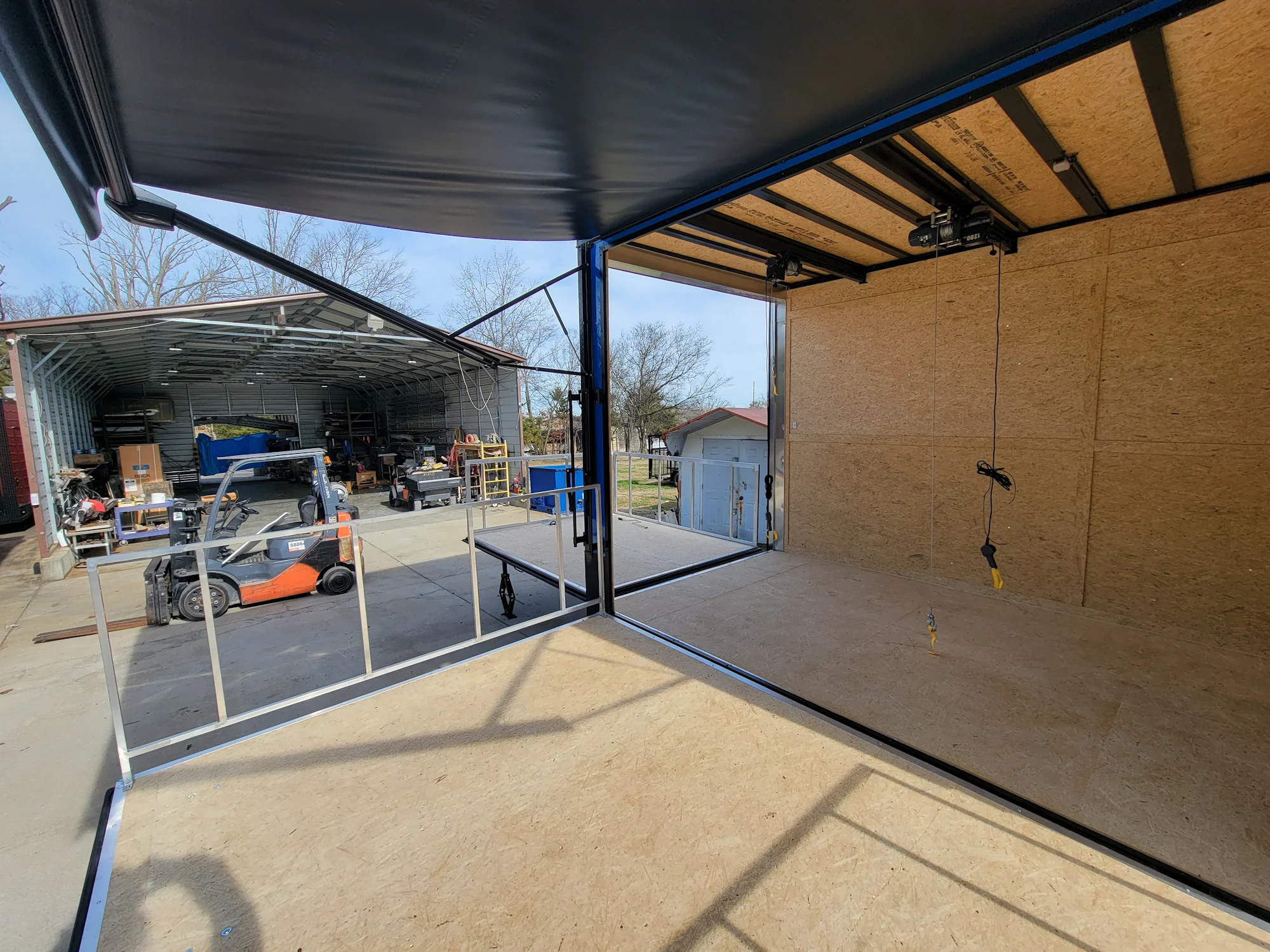 0-8.5-x-14-custom-stage-trailer-cobalt-blue-with-blackout-19.webp 8.5' x 14' Custom Stage Trailer Cobalt Blue With Blackout