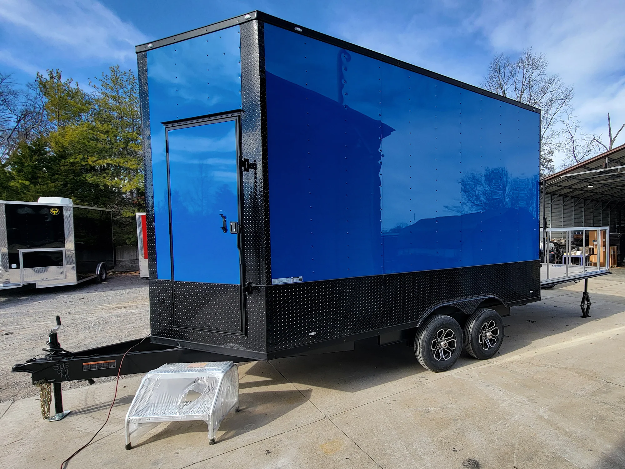 0-8.5-x-14-custom-stage-trailer-cobalt-blue-with-blackout-9.webp 8.5' x 14' Custom Stage Trailer Cobalt Blue With Blackout