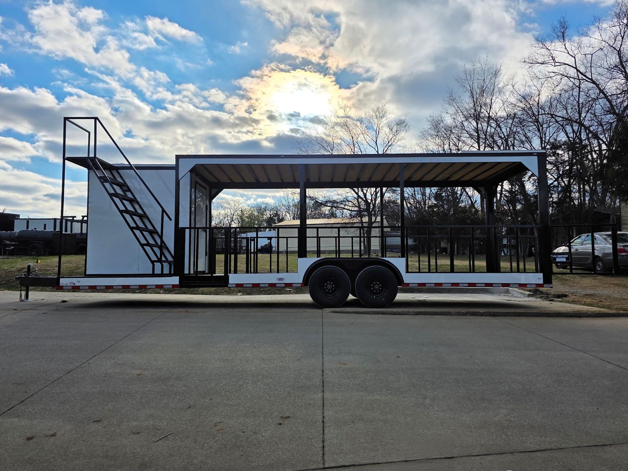 1-8.5-x-30-white-hybrid-custom-drone-and-equipment-trailer-agricultural-and-spray-11.webp 8.5' X 30' (White) Hybrid Custom Drone and Equipment Trailer Agricultural and Spray