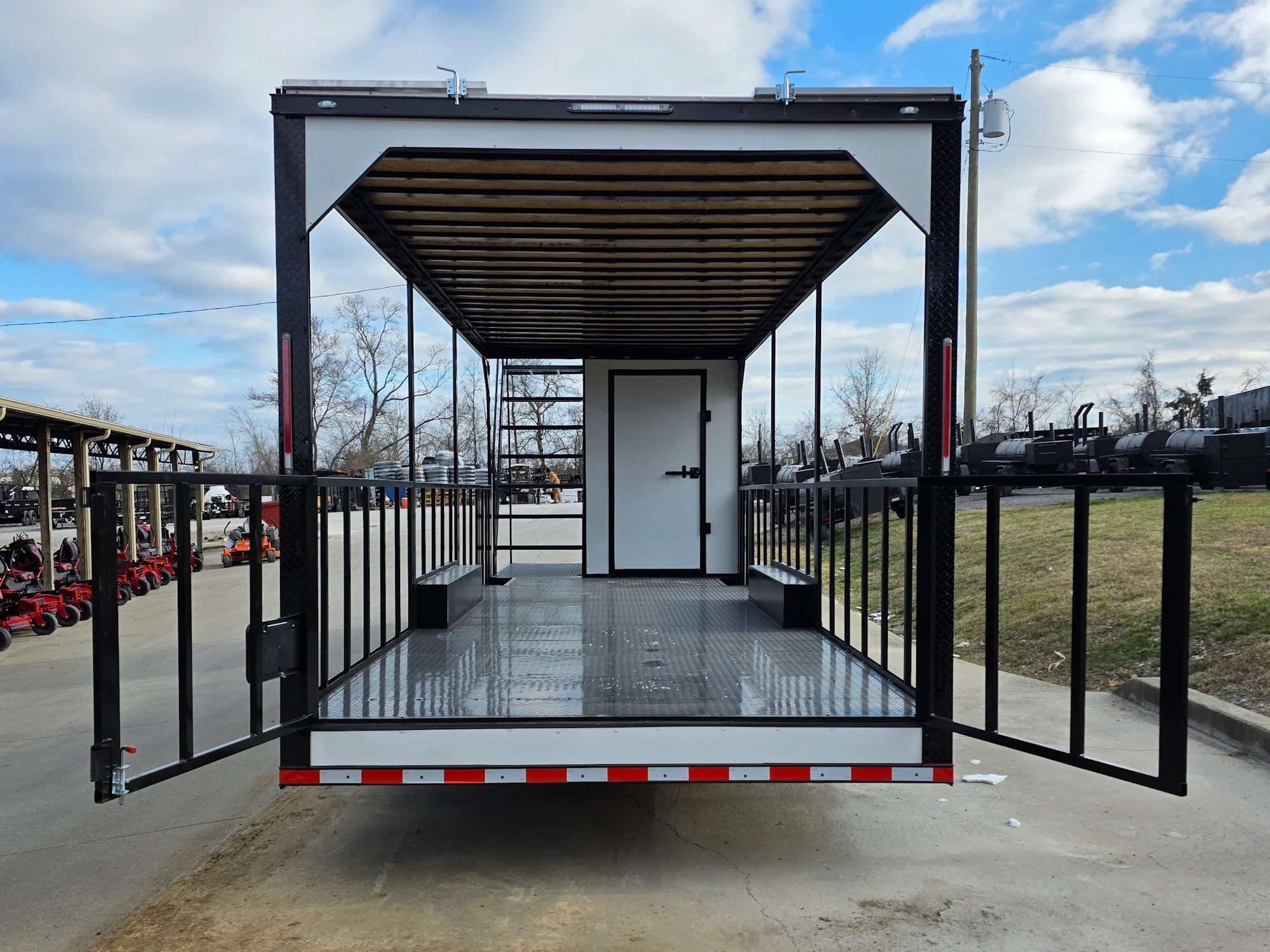 1-8.5-x-30-white-hybrid-custom-drone-and-equipment-trailer-agricultural-and-spray-13.webp 8.5' X 30' (White) Hybrid Custom Drone and Equipment Trailer Agricultural and Spray