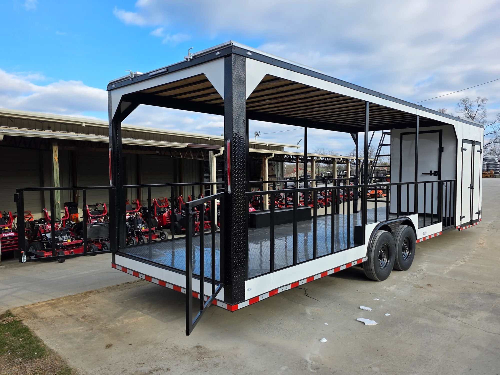 1-8.5-x-30-white-hybrid-custom-drone-and-equipment-trailer-agricultural-and-spray-14.webp 8.5' X 30' (White) Hybrid Custom Drone and Equipment Trailer Agricultural and Spray
