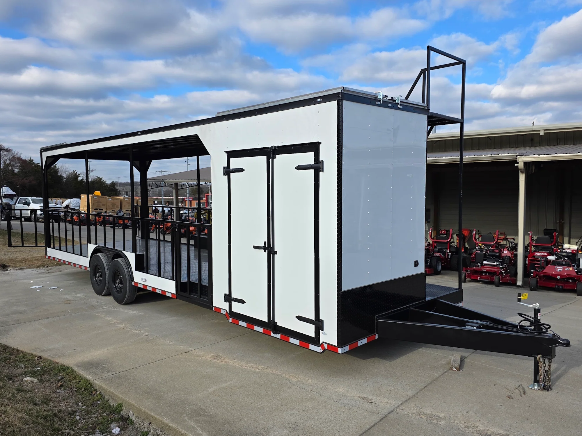 1-8.5-x-30-white-hybrid-custom-drone-and-equipment-trailer-agricultural-and-spray-16.webp 8.5' X 30' (White) Hybrid Custom Drone and Equipment Trailer Agricultural and Spray