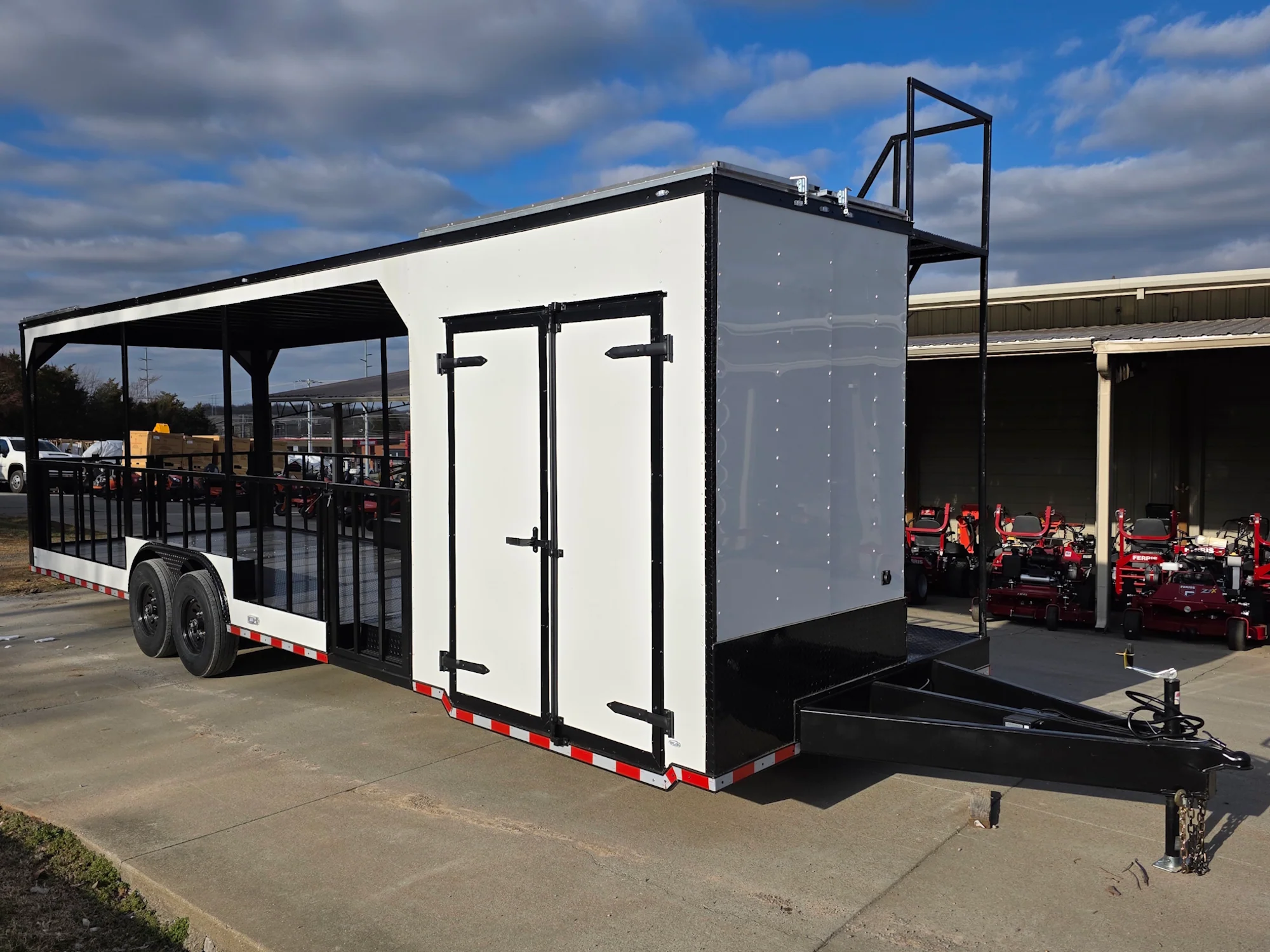 1-8.5-x-30-white-hybrid-custom-drone-and-equipment-trailer-agricultural-and-spray-8.webp 8.5' X 30' (White) Hybrid Custom Drone and Equipment Trailer Agricultural and Spray