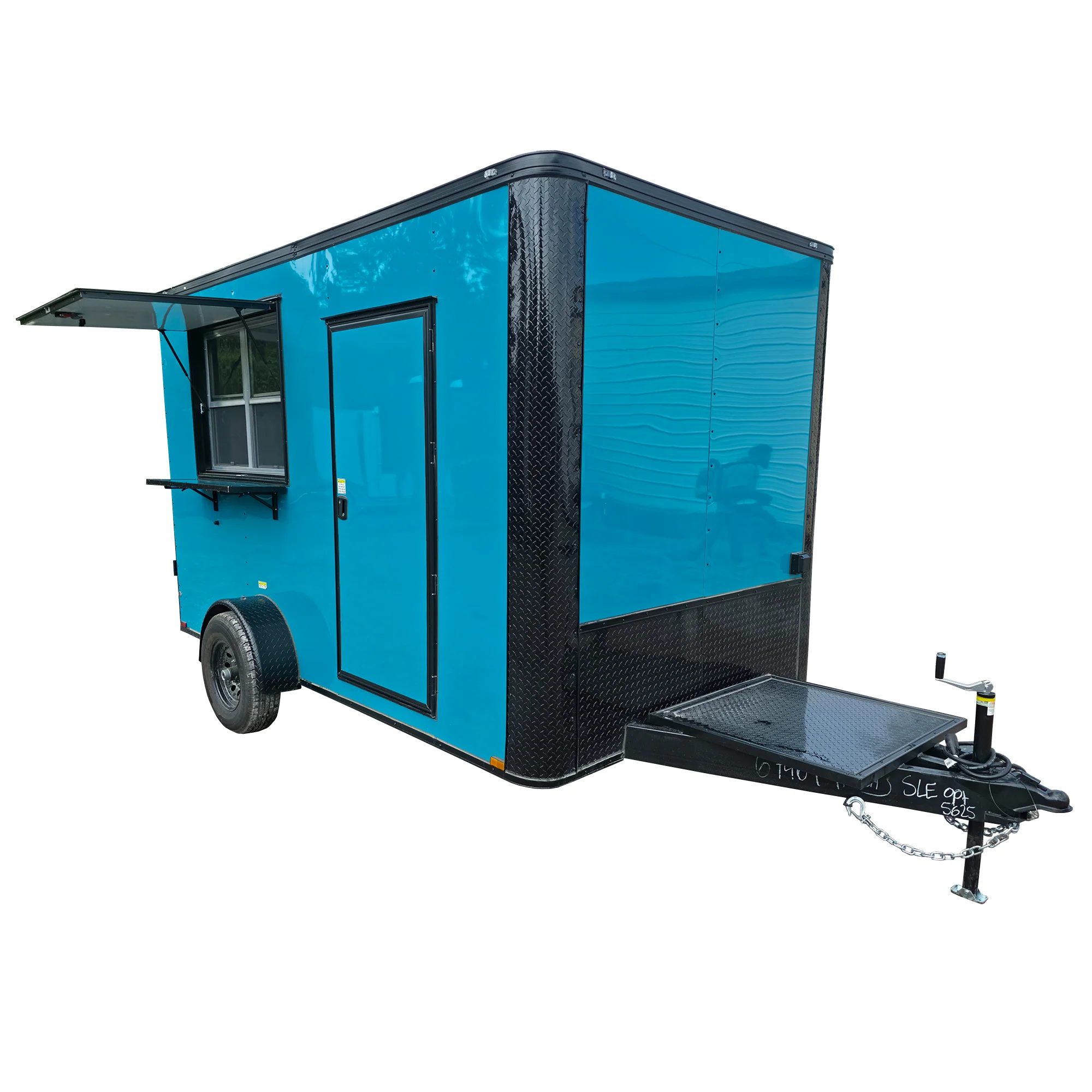 10-7-x-12-water-blue-concession-trailer-flat-front-food-event-catering-1.webp 7' X 12' Water Blue Concession Trailer Flat Front Food Event Catering