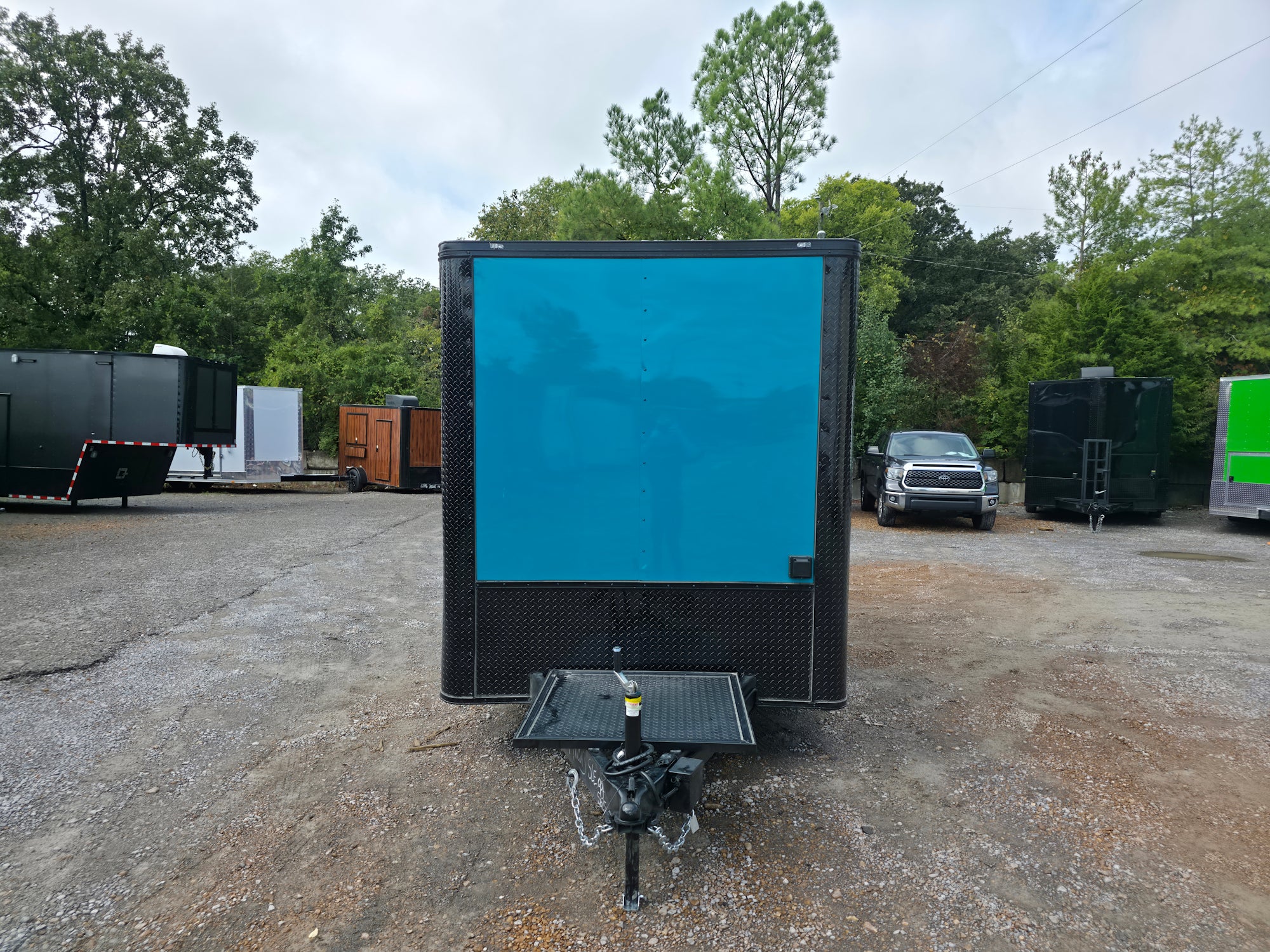 10-7-x-12-water-blue-concession-trailer-flat-front-food-event-catering-2.jpg 7' X 12' Water Blue Concession Trailer Flat Front Food Event Catering