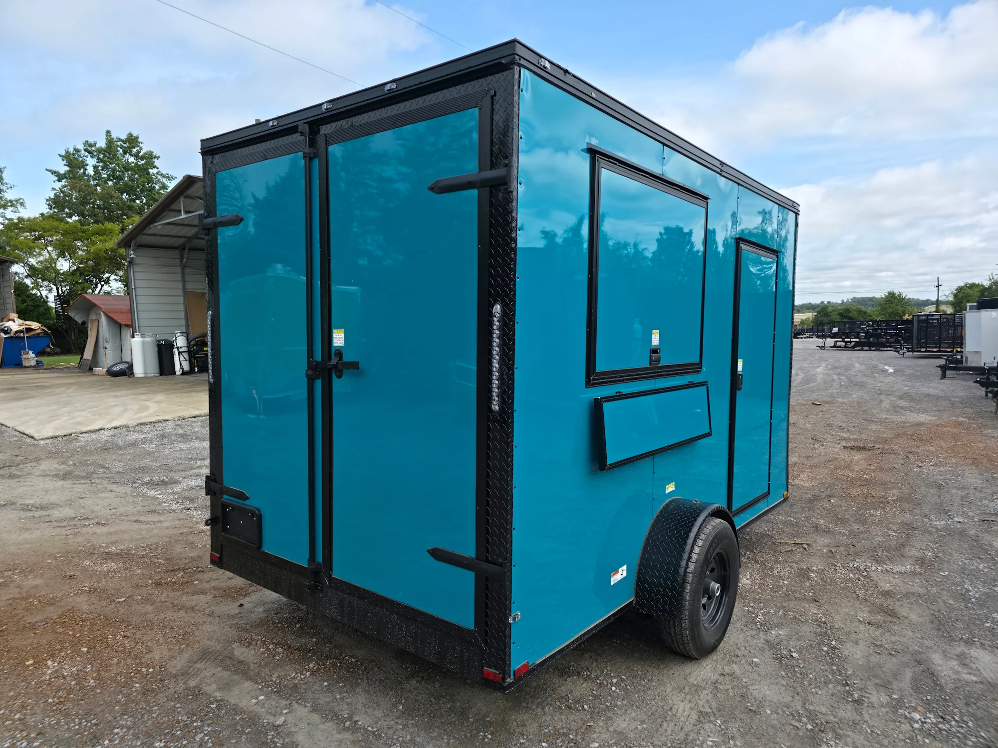 10-7-x-12-water-blue-concession-trailer-flat-front-food-event-catering-7.webp 7' X 12' Water Blue Concession Trailer Flat Front Food Event Catering