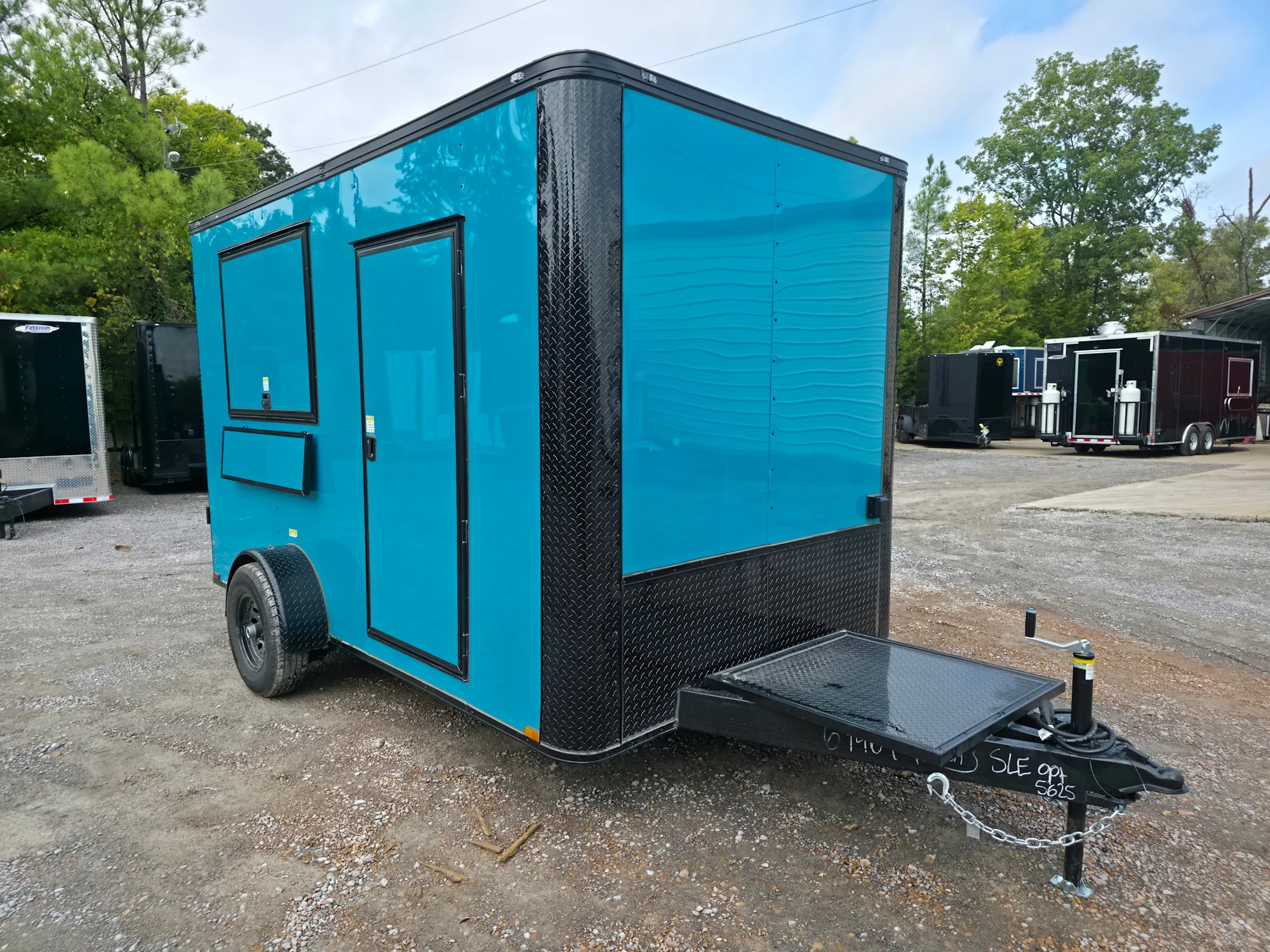 10-7-x-12-water-blue-concession-trailer-flat-front-food-event-catering-9.webp 7' X 12' Water Blue Concession Trailer Flat Front Food Event Catering
