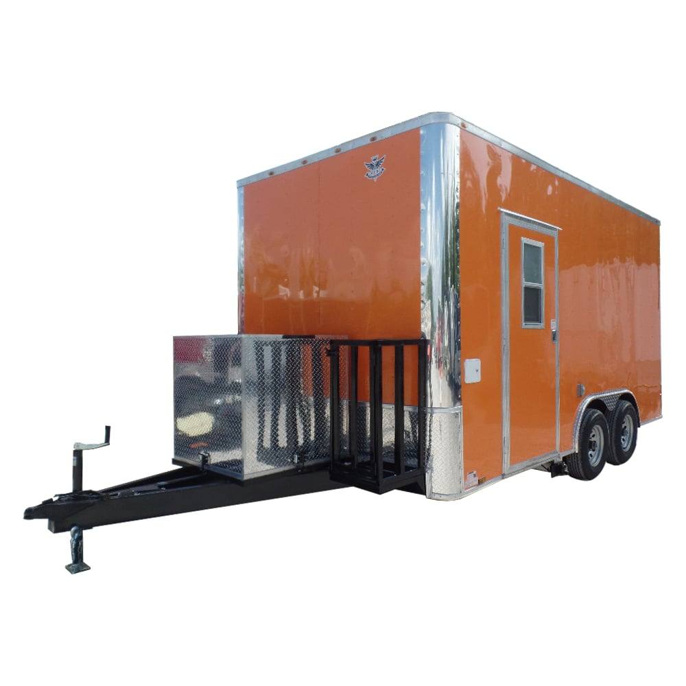 100-8.5-x-16-concession-food-trailer-orange-with-appliances-1.jpg 8.5' x 16' Concession Food Trailer Orange With Appliances