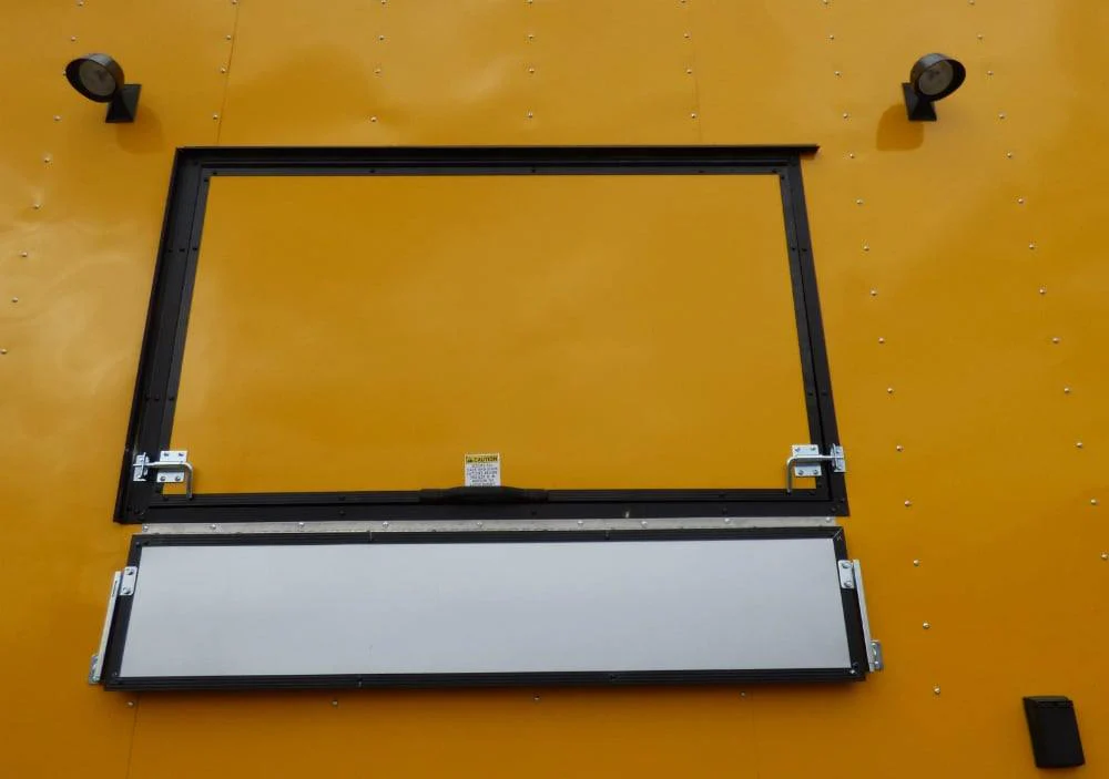 1001-8.5-x-52-concession-food-trailer-gooseneck-yellow-3.webp 8.5' x 52' Concession Food Trailer Gooseneck Yellow