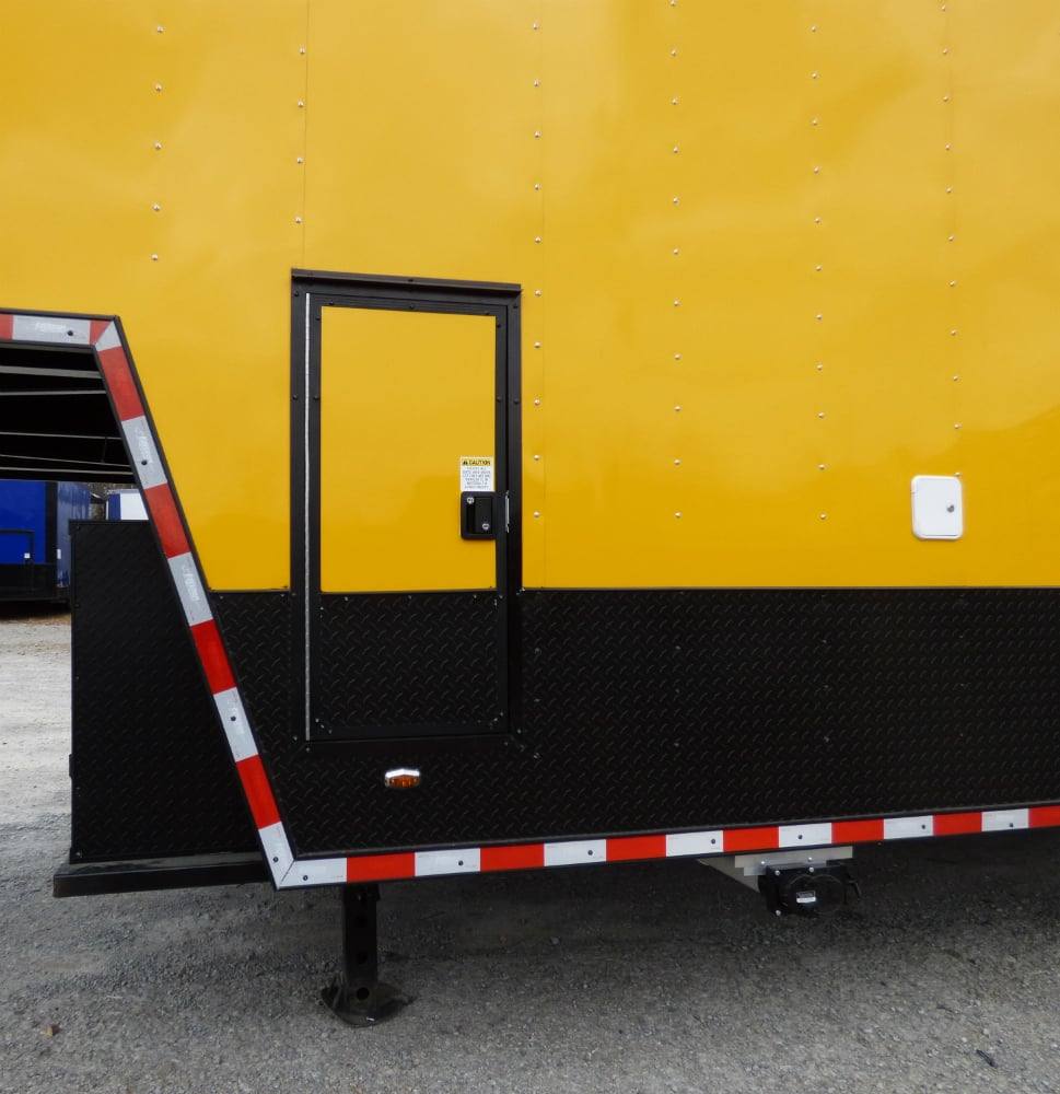 1001-8.5-x-52-concession-food-trailer-gooseneck-yellow-34.jpg 8.5' x 52' Concession Food Trailer Gooseneck Yellow