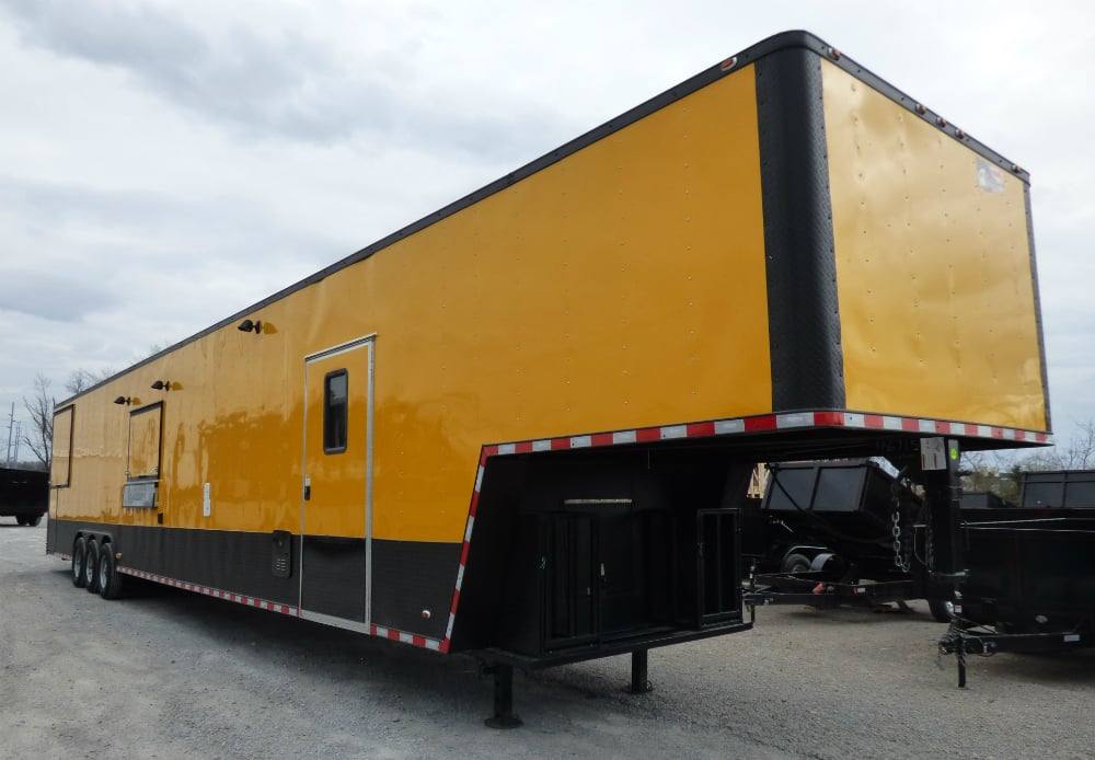 1001-8.5-x-52-concession-food-trailer-gooseneck-yellow-5.jpg 8.5' x 52' Concession Food Trailer Gooseneck Yellow