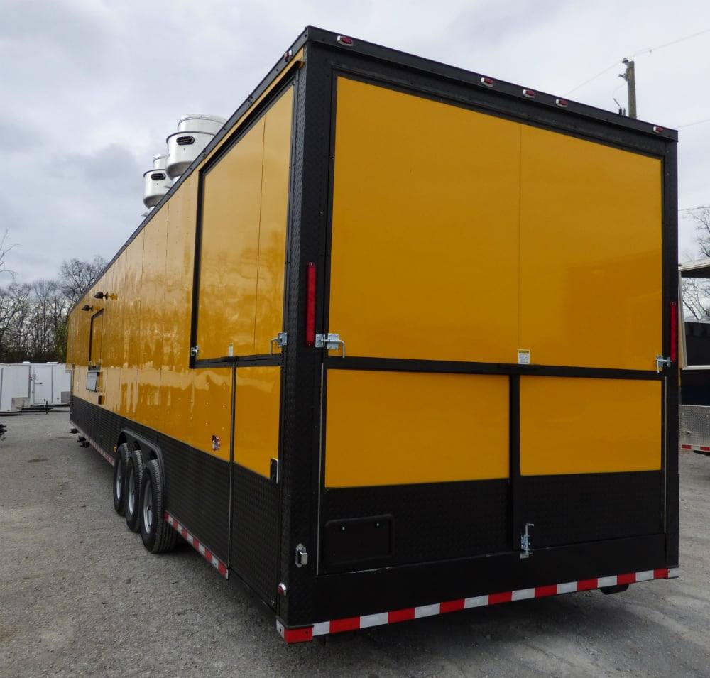 1001-8.5-x-52-concession-food-trailer-gooseneck-yellow-9.jpg 8.5' x 52' Concession Food Trailer Gooseneck Yellow