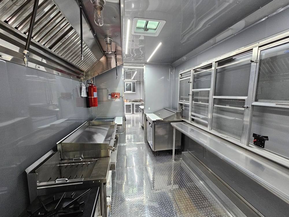1002-8.5-x-53-charcoal-grey-bbq-food-event-catering-trailer-23.jpg 8.5' X 53' Charcoal Grey BBQ Food Event Catering Trailer