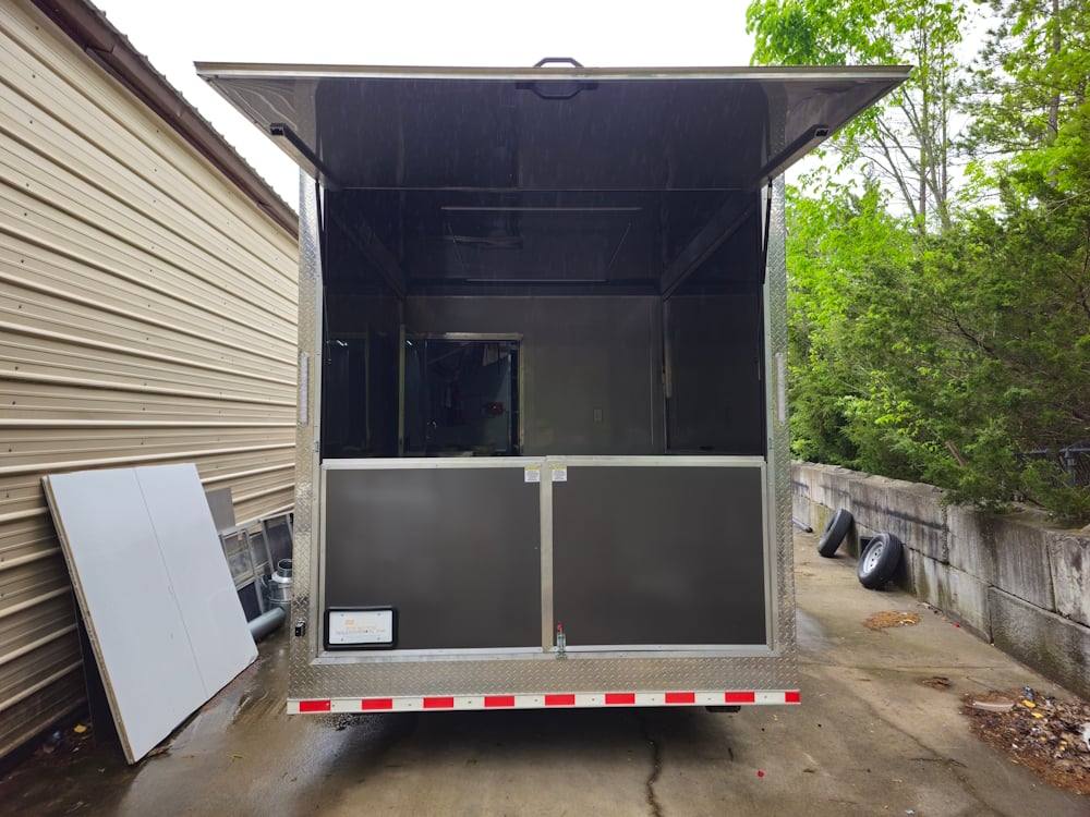 1002-8.5-x-53-charcoal-grey-bbq-food-event-catering-trailer-5.jpg 8.5' X 53' Charcoal Grey BBQ Food Event Catering Trailer