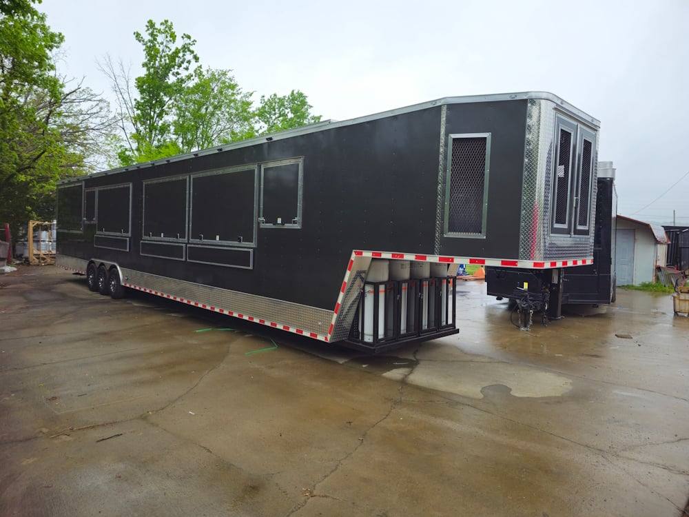 1002-8.5-x-53-charcoal-grey-bbq-food-event-catering-trailer-8.jpg 8.5' X 53' Charcoal Grey BBQ Food Event Catering Trailer