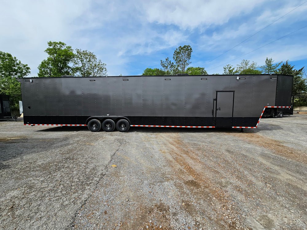 1003-8.5-x-53-charcoal-grey-concession-trailer-marketing-and-event-14.jpg 8.5' X 53' Charcoal Grey Concession Trailer Marketing and Event