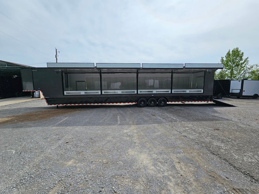 1003-8.5-x-53-charcoal-grey-concession-trailer-marketing-and-event-17.jpg 8.5' X 53' Charcoal Grey Concession Trailer Marketing and Event