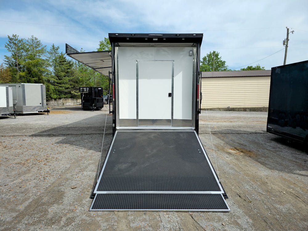 1003-8.5-x-53-charcoal-grey-concession-trailer-marketing-and-event-24.jpg 8.5' X 53' Charcoal Grey Concession Trailer Marketing and Event