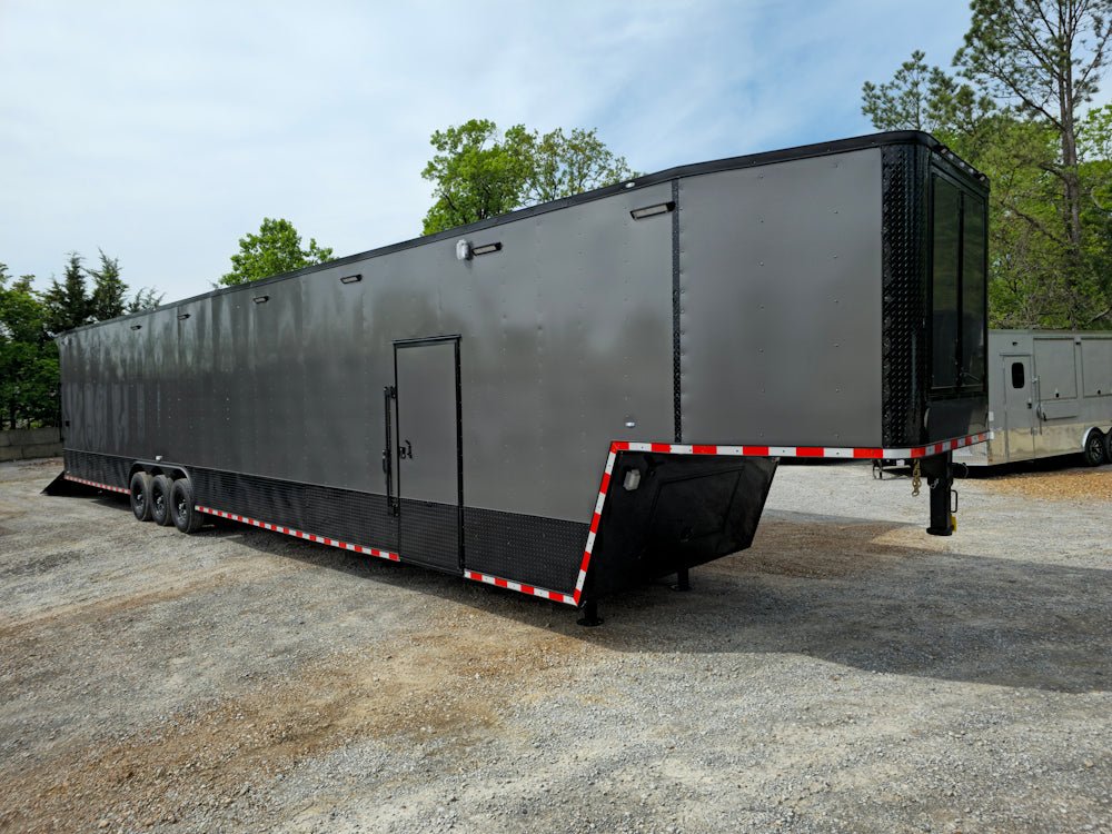 1003-8.5-x-53-charcoal-grey-concession-trailer-marketing-and-event-27.jpg 8.5' X 53' Charcoal Grey Concession Trailer Marketing and Event