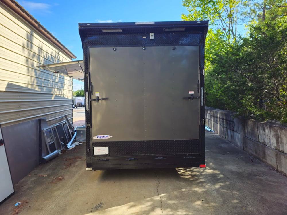 1004-8.5-x-53-charcoal-grey-fireworks-vending-gooseneck-trailer-7.jpg 8.5' X 53' Charcoal Grey Fireworks Vending Gooseneck Trailer