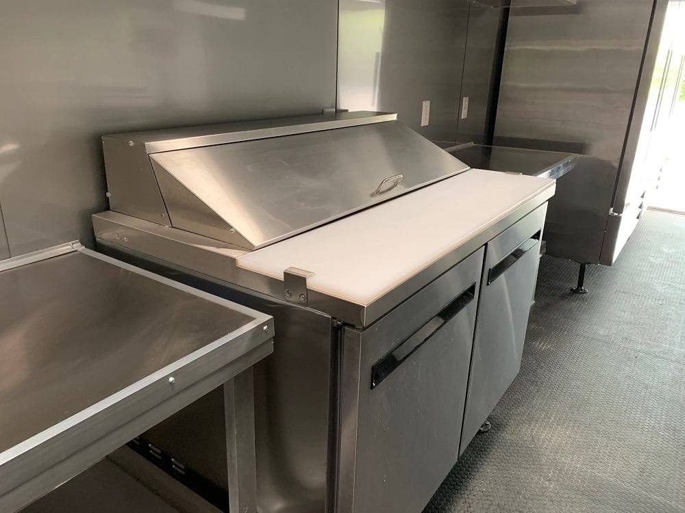 8.5' x 53' Cobalt Blue Gooseneck BBQ Concession Food Trailer