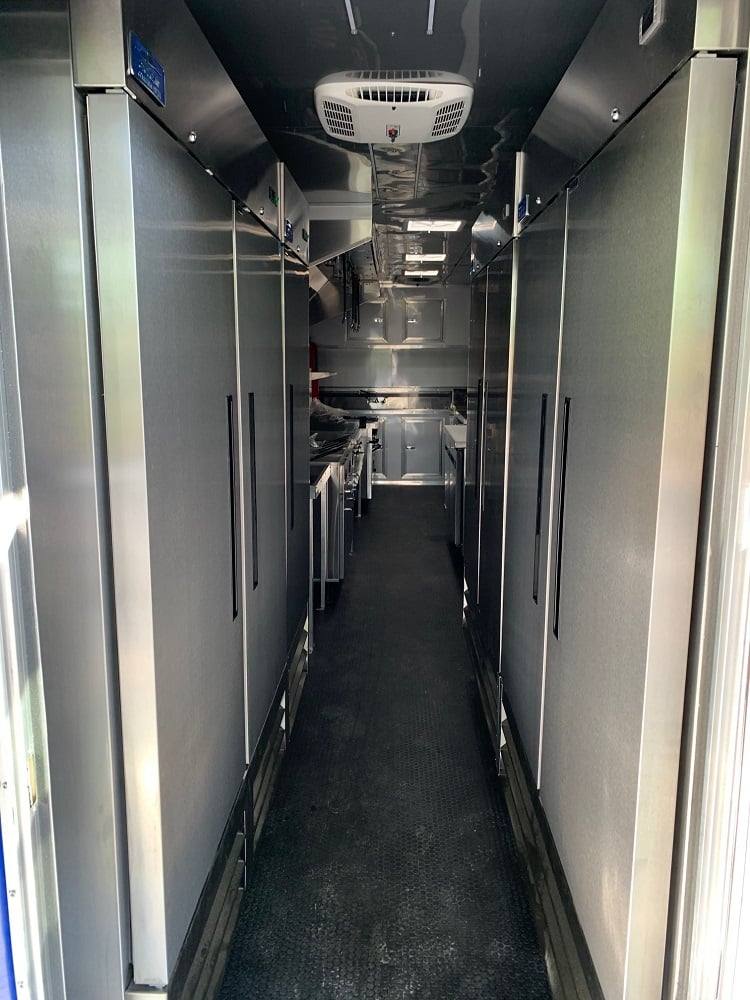 8.5' x 53' Cobalt Blue Gooseneck BBQ Concession Food Trailer
