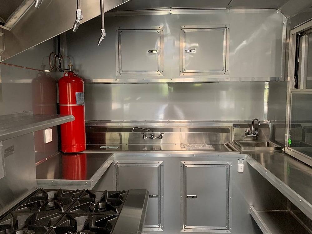 8.5' x 53' Cobalt Blue Gooseneck BBQ Concession Food Trailer