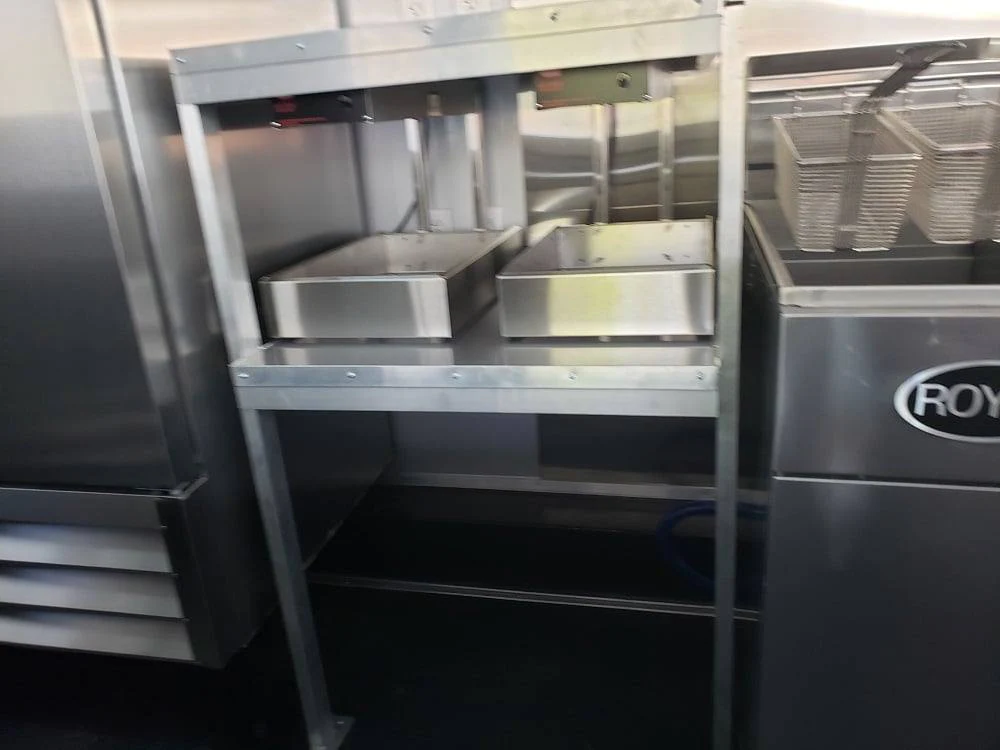 1008-8.5-x-53-lime-green-gooseneck-bbq-concession-food-trailer-with-appliances-11.webp 8.5' x 53' Lime Green Gooseneck BBQ Concession Food Trailer with Appliances