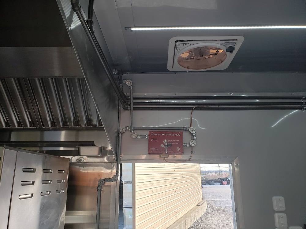 1008-8.5-x-53-lime-green-gooseneck-bbq-concession-food-trailer-with-appliances-16.jpg 8.5' x 53' Lime Green Gooseneck BBQ Concession Food Trailer with Appliances