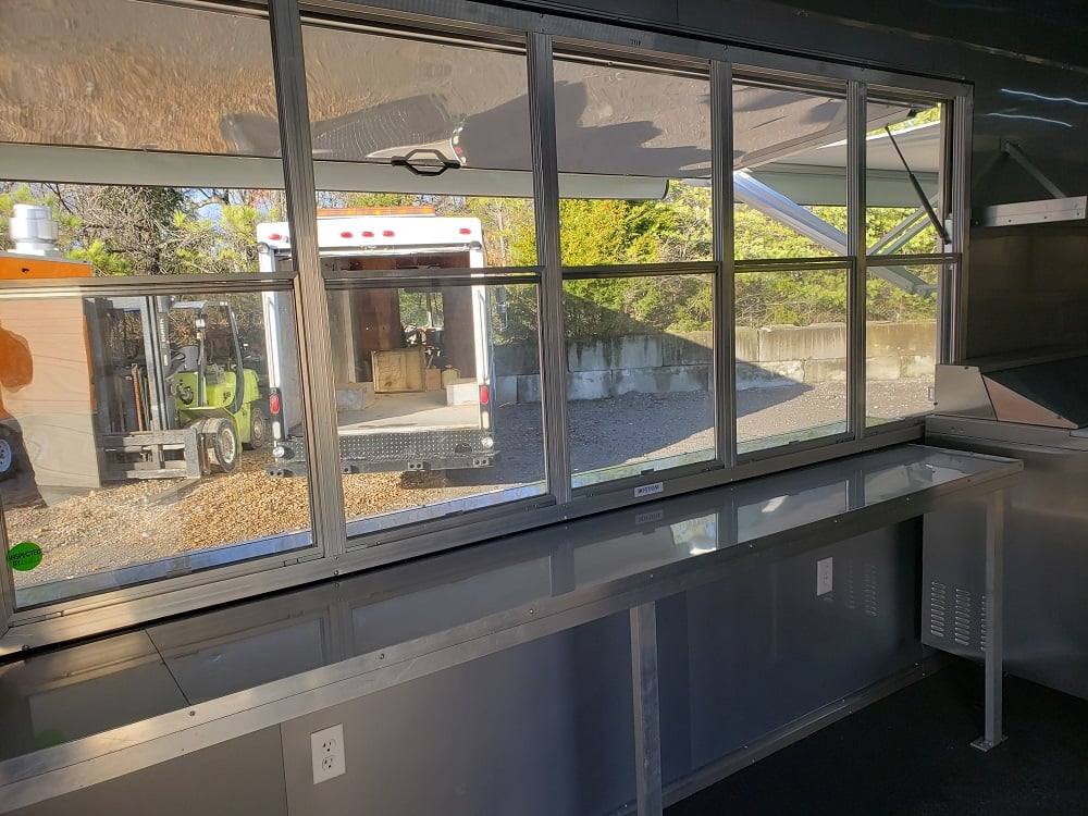 1008-8.5-x-53-lime-green-gooseneck-bbq-concession-food-trailer-with-appliances-19.jpg 8.5' x 53' Lime Green Gooseneck BBQ Concession Food Trailer with Appliances