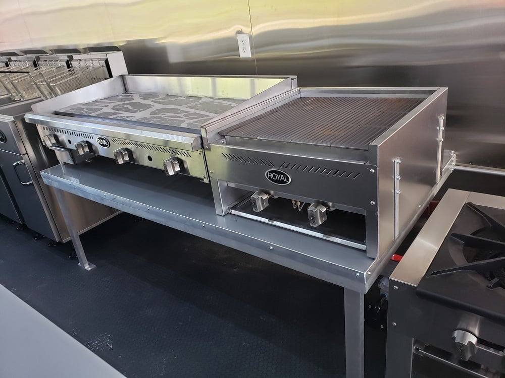 1008-8.5-x-53-lime-green-gooseneck-bbq-concession-food-trailer-with-appliances-25.jpg 8.5' x 53' Lime Green Gooseneck BBQ Concession Food Trailer with Appliances