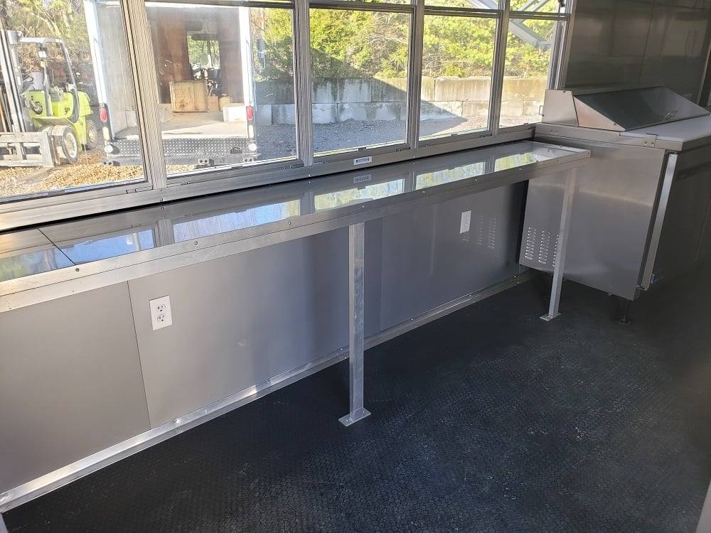 1008-8.5-x-53-lime-green-gooseneck-bbq-concession-food-trailer-with-appliances-35.jpg 8.5' x 53' Lime Green Gooseneck BBQ Concession Food Trailer with Appliances