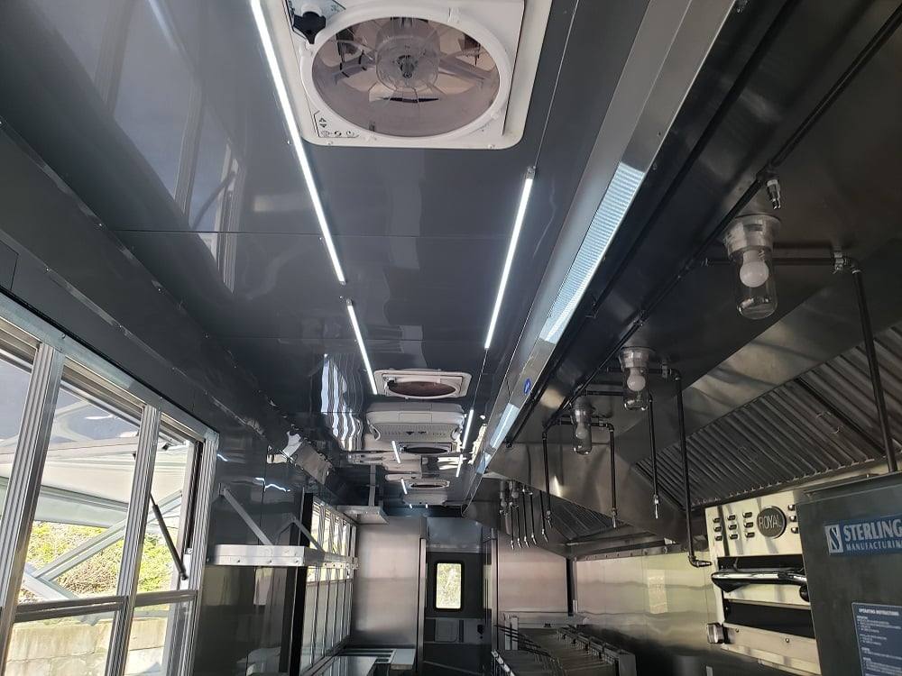 1008-8.5-x-53-lime-green-gooseneck-bbq-concession-food-trailer-with-appliances-39.jpg 8.5' x 53' Lime Green Gooseneck BBQ Concession Food Trailer with Appliances
