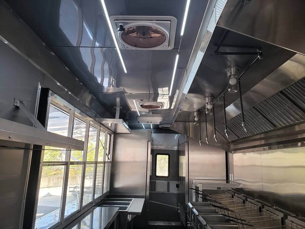 1008-8.5-x-53-lime-green-gooseneck-bbq-concession-food-trailer-with-appliances-45.jpg 8.5' x 53' Lime Green Gooseneck BBQ Concession Food Trailer with Appliances