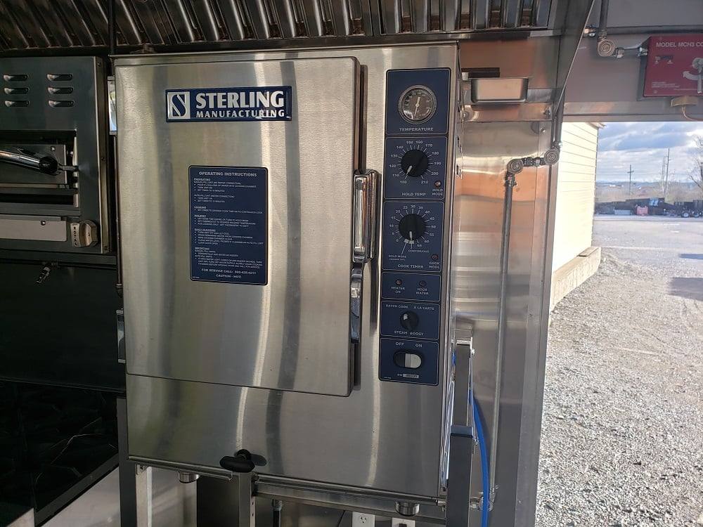 1008-8.5-x-53-lime-green-gooseneck-bbq-concession-food-trailer-with-appliances-8.jpg 8.5' x 53' Lime Green Gooseneck BBQ Concession Food Trailer with Appliances