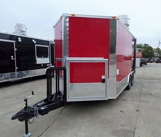 101-8.5-x-16-concession-food-trailer-red-bbq-event-catering-13.jpg 8.5' x 16' Concession Food Trailer Red BBQ Event Catering