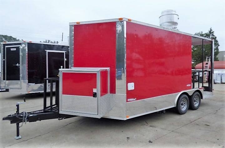 101-8.5-x-16-concession-food-trailer-red-bbq-event-catering-28.jpg 8.5' x 16' Concession Food Trailer Red BBQ Event Catering
