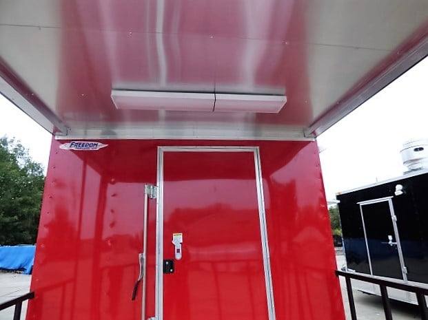 101-8.5-x-16-concession-food-trailer-red-bbq-event-catering-3.jpg 8.5' x 16' Concession Food Trailer Red BBQ Event Catering