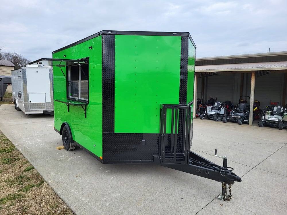 1010-8.5x12-elite-lime-green-concession-food-trailer-with-blackout-package-1.jpg 8.5x12 Elite Lime Green Concession Food Trailer with Blackout Package