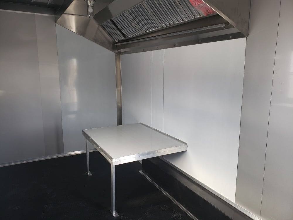 8.5x18 Black & Orange Concession Food Vending Trailer