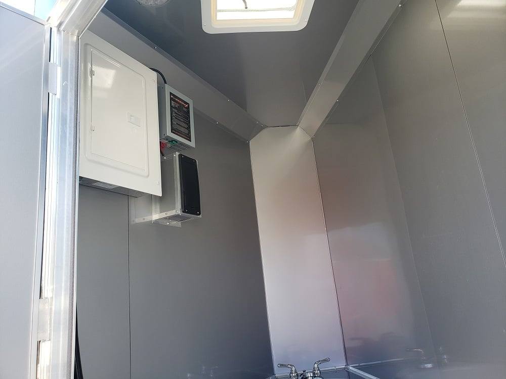 8.5x18 Black & Orange Concession Food Vending Trailer