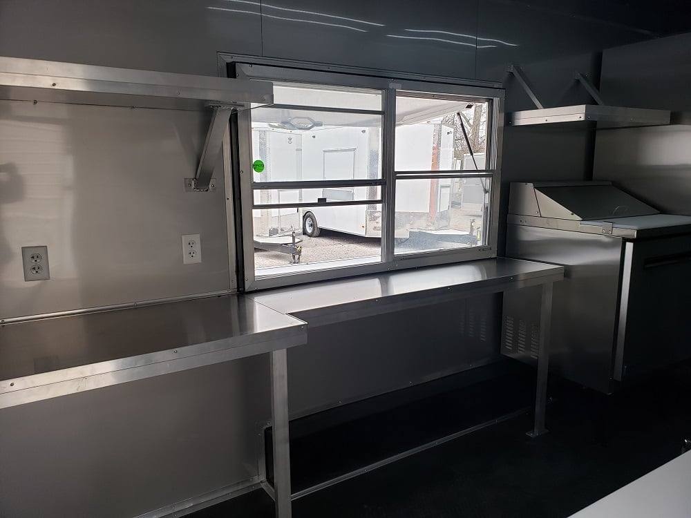 1014-8.5x18-black-orange-concession-food-vending-trailer-with-appliances-10.jpg 8.5x18 Black & Orange Concession Food Vending Trailer with Appliances