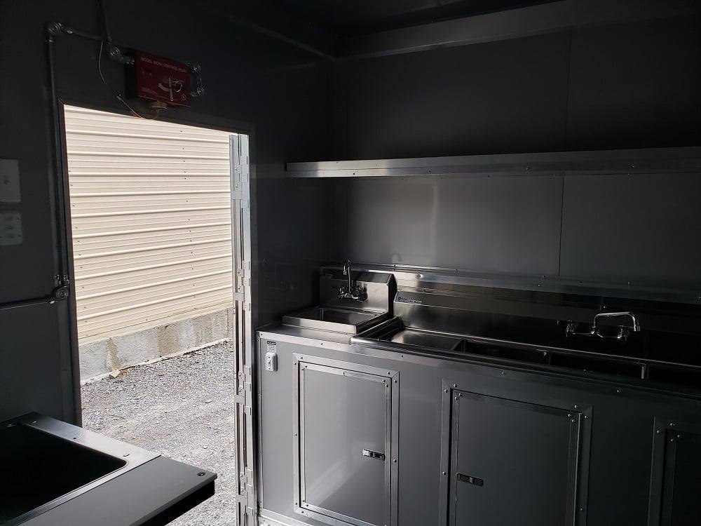 1014-8.5x18-black-orange-concession-food-vending-trailer-with-appliances-19.jpg 8.5x18 Black & Orange Concession Food Vending Trailer with Appliances