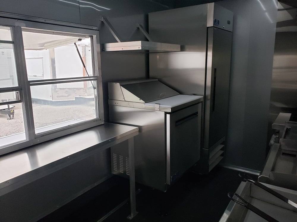 1014-8.5x18-black-orange-concession-food-vending-trailer-with-appliances-21.jpg 8.5x18 Black & Orange Concession Food Vending Trailer with Appliances