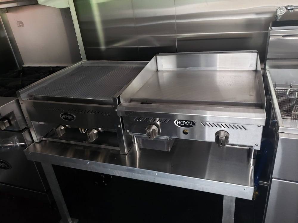 1014-8.5x18-black-orange-concession-food-vending-trailer-with-appliances-27.jpg 8.5x18 Black & Orange Concession Food Vending Trailer with Appliances