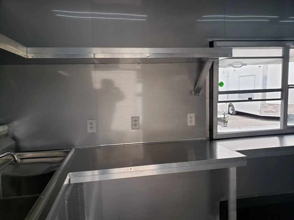 1014-8.5x18-black-orange-concession-food-vending-trailer-with-appliances-38.webp 8.5x18 Black & Orange Concession Food Vending Trailer with Appliances