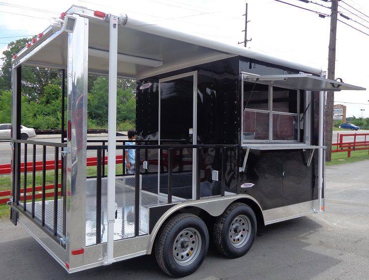 1018-bbq-concession-trailer-8-x14-black-food-smoker-vending-10.jpg BBQ Concession Trailer 8'x14' Black - Food Smoker Vending