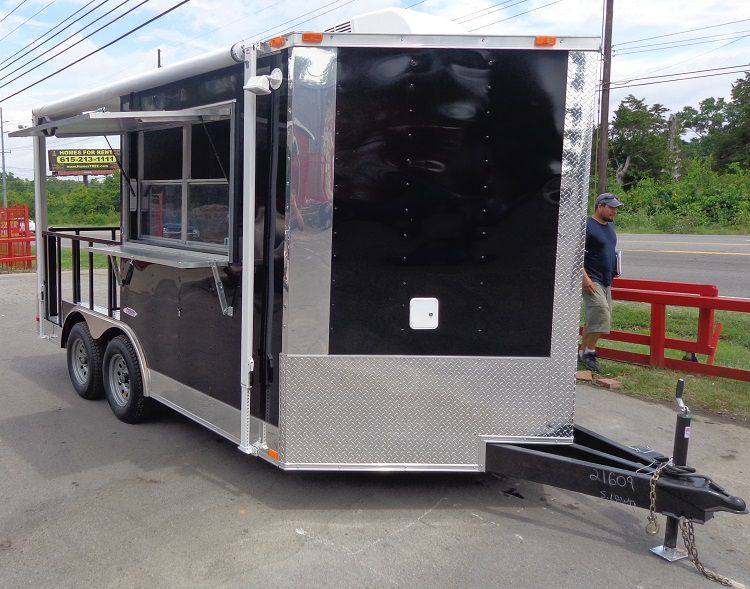 1018-bbq-concession-trailer-8-x14-black-food-smoker-vending-12.jpg BBQ Concession Trailer 8'x14' Black - Food Smoker Vending