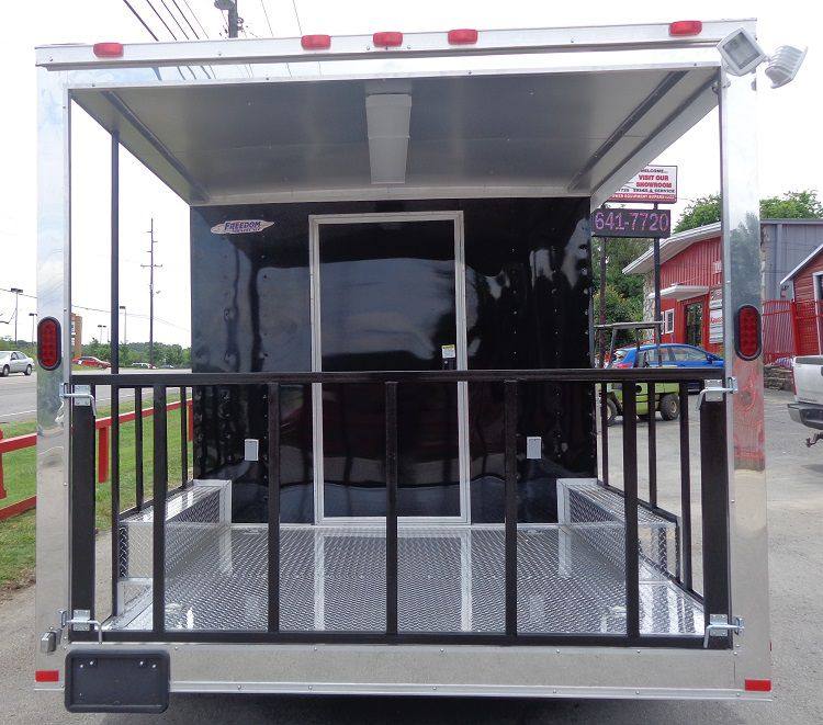 1018-bbq-concession-trailer-8-x14-black-food-smoker-vending-23.jpg BBQ Concession Trailer 8'x14' Black - Food Smoker Vending